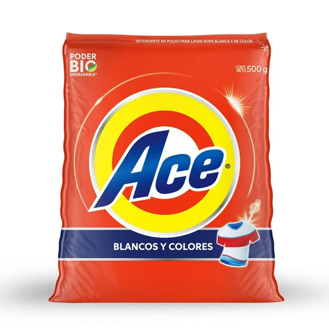 Detergente Ropa Ace Accion Instantanea 500 Gr