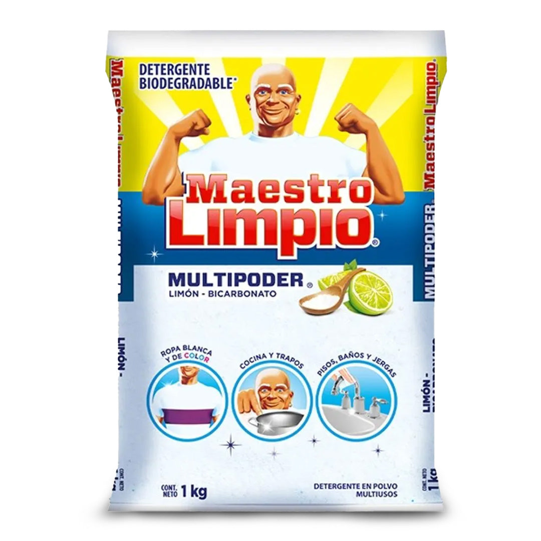 Detergente Ropa Maestro Limpio Multipoder 1 Kg