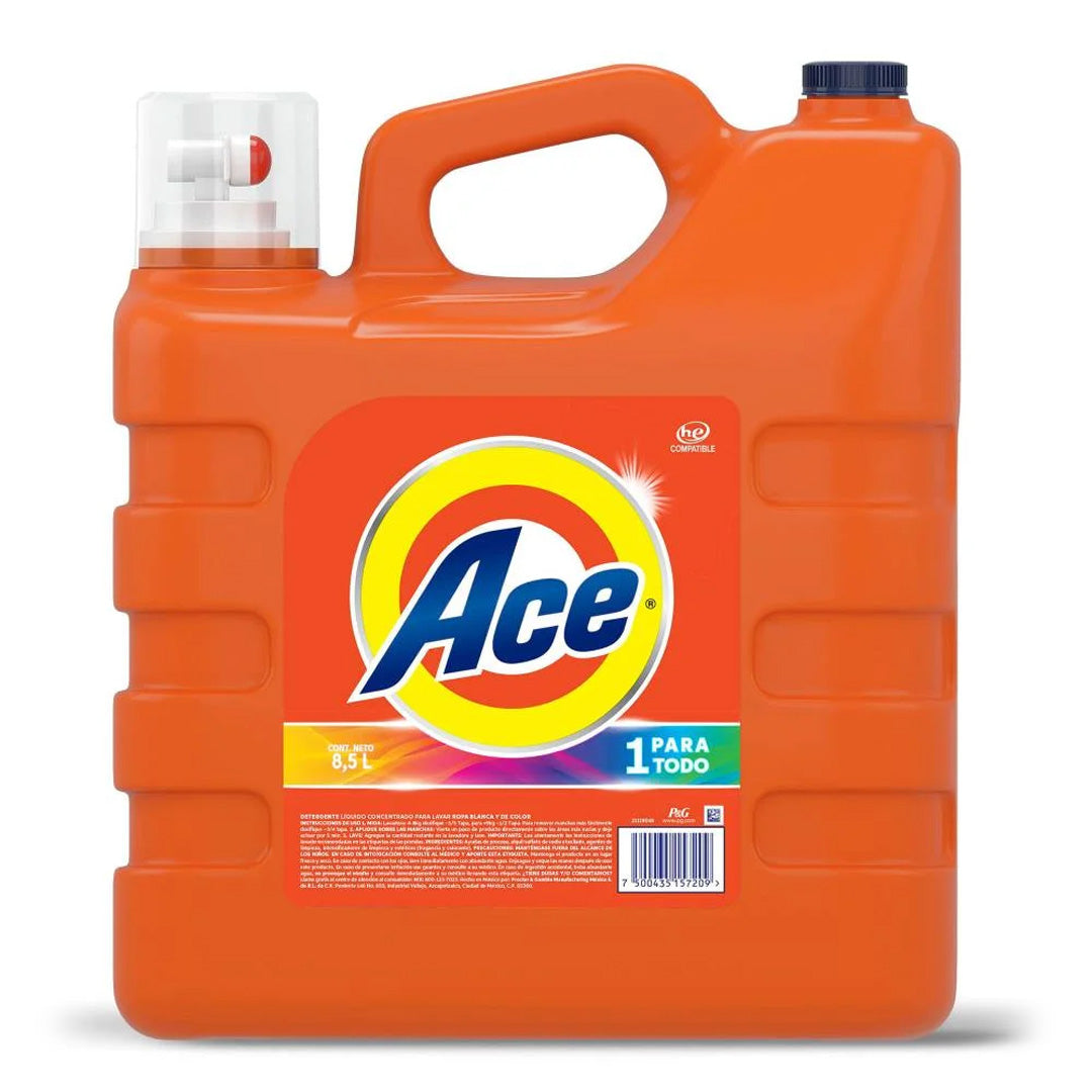 Detergente Ropa Liquido Ace 8.5 Lt
