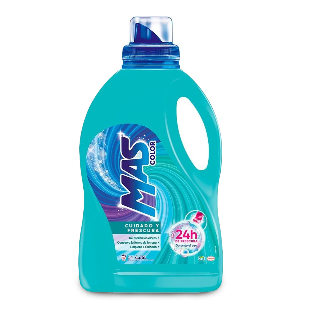 Detergente Ropa Liquido Mas Color Cuidado Y Frescura 4.65Lt