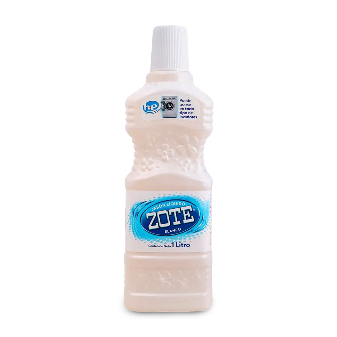 Detergente Ropa Liquido Zote Blanco 1 Lt
