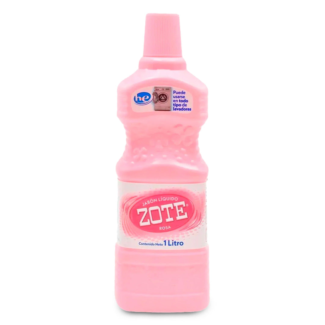 Detergente Ropa Liquido Zote Rosa 1 Lt