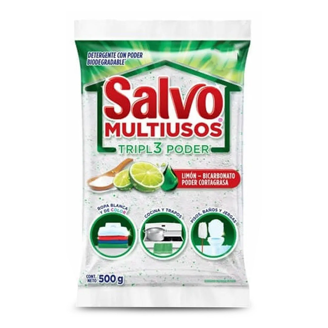 Detergente Trastes Salvo Multiusos Triple Accion 500Gr