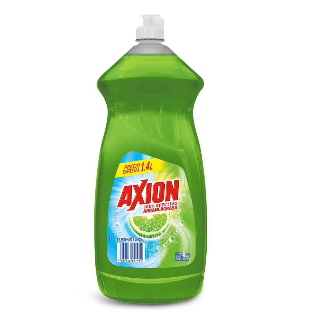 Detergente Trastes Liquido Axion Limon + Bicarbonato 1.4 Lt