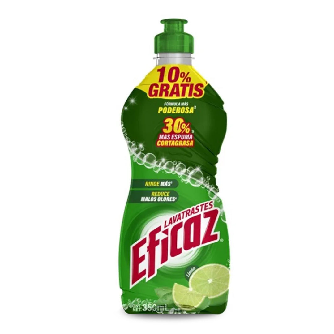Detergente Trastes Liquido Eficaz Limon 350 Ml