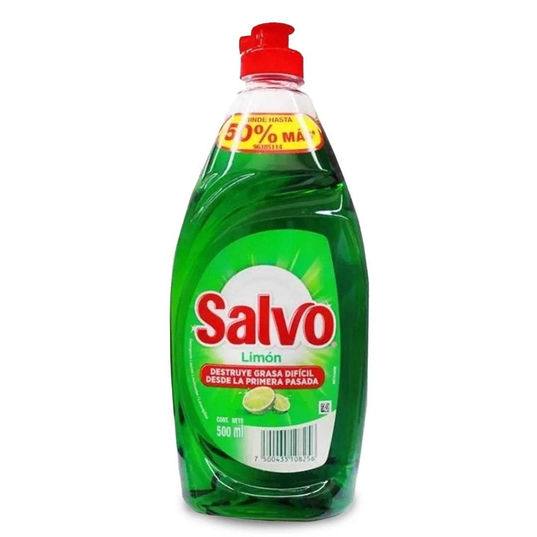 Detergente Trastes Liquido Salvo Limon 500 Ml
