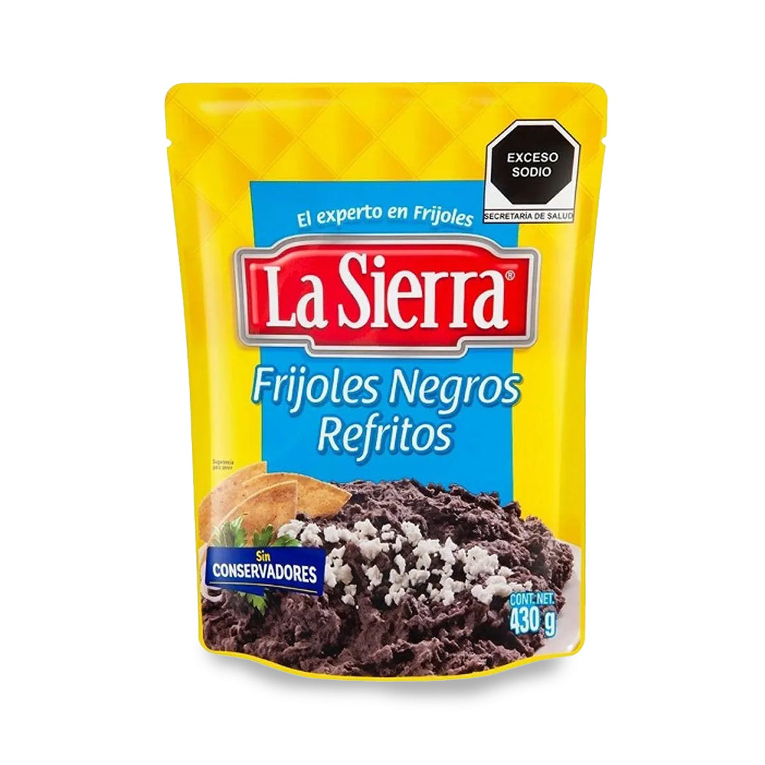Frijol La Sierra Negros Bolsa Refritos 430Gr