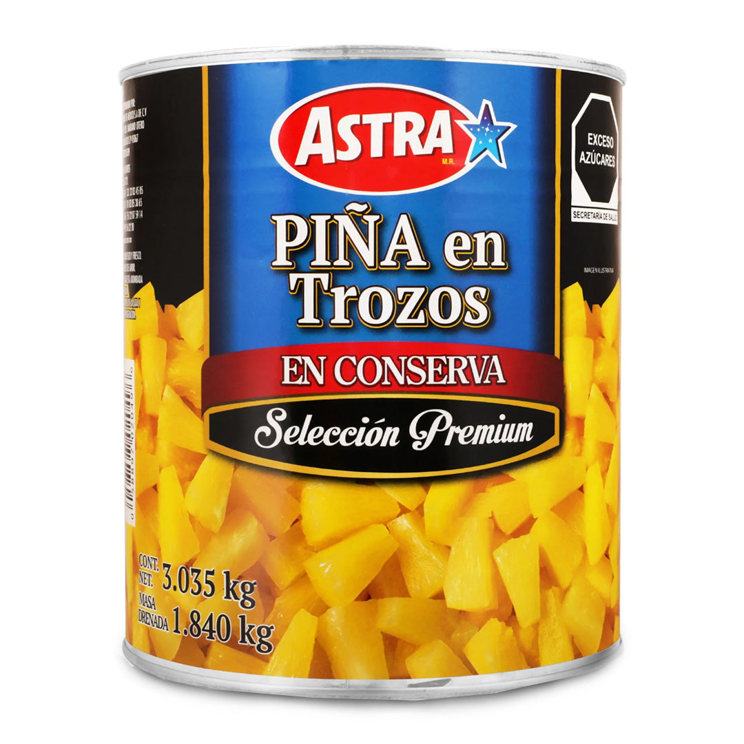 Fruta En Almibar Astra Piña En Trozos 3 Kg