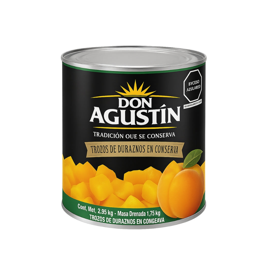 Fruta En Almibar Don Agustin Durazno En Cubos 2.95 Kg