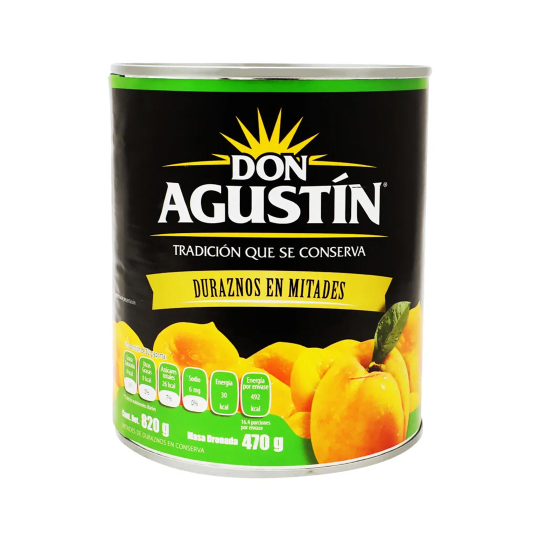 Fruta En Almibar Don Agustin Durazno Mitades 820Gr