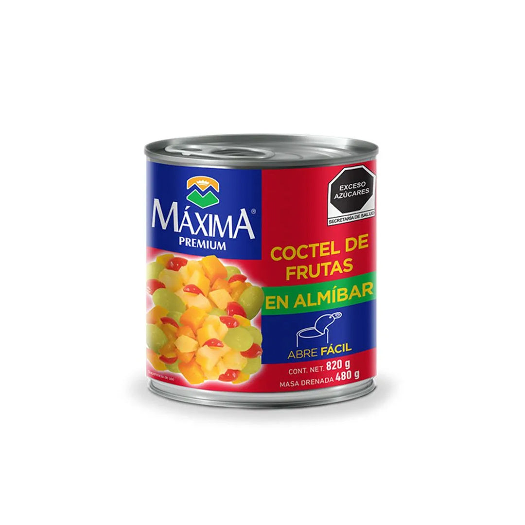 Fruta En Almibar Maxima Coctel De Frutas 820 Gr.
