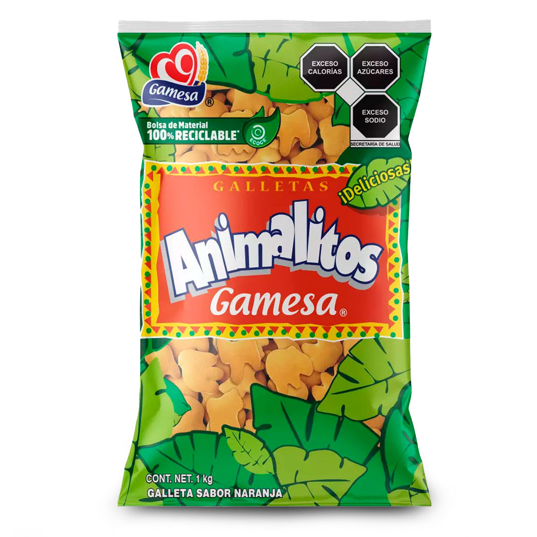 Galletas Gamesa Animalitos 1 Kg.