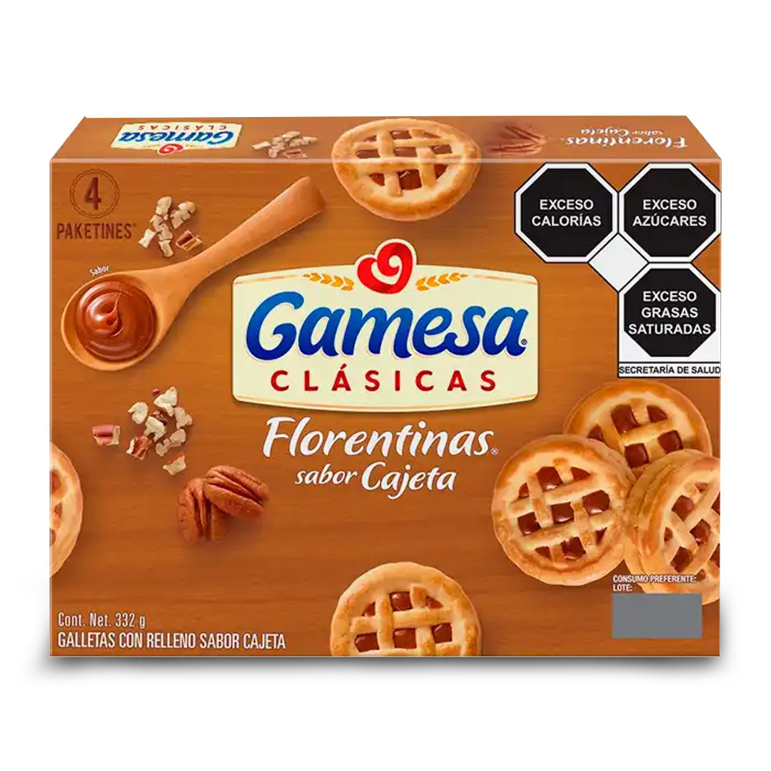 Galletas Gamesa Florentinas Cajeta 332 Gr