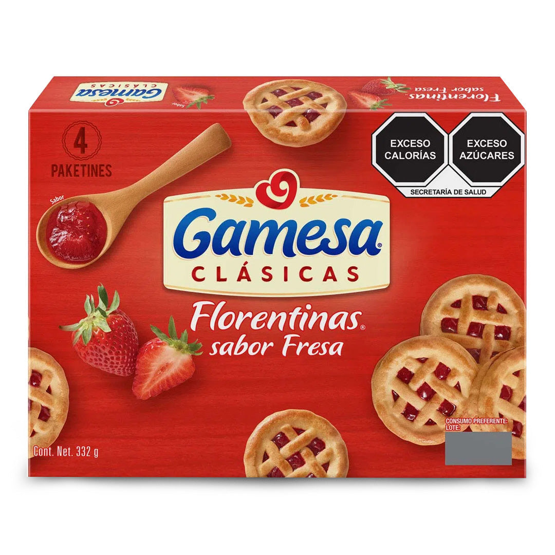 Galletas Gamesa Florentinas Fresa 332 Gr