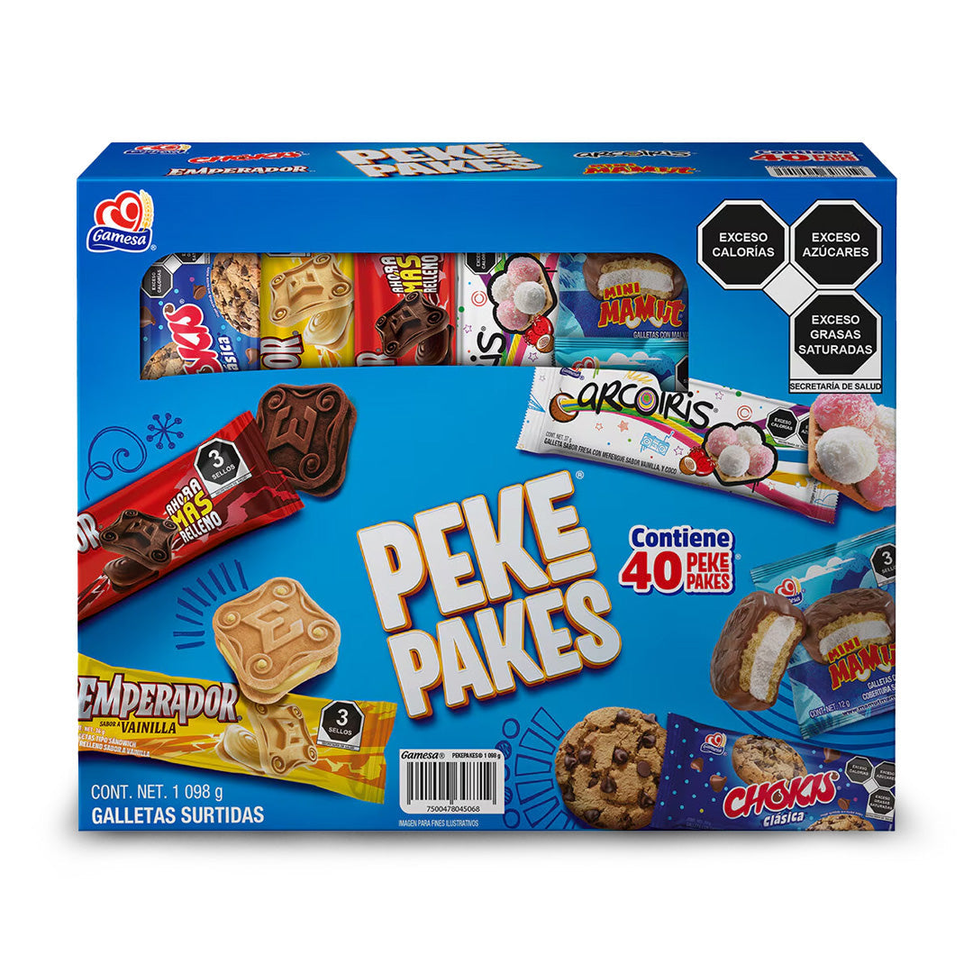 Galletas Gamesa Peke Pakes 40Pz 1.074Gr