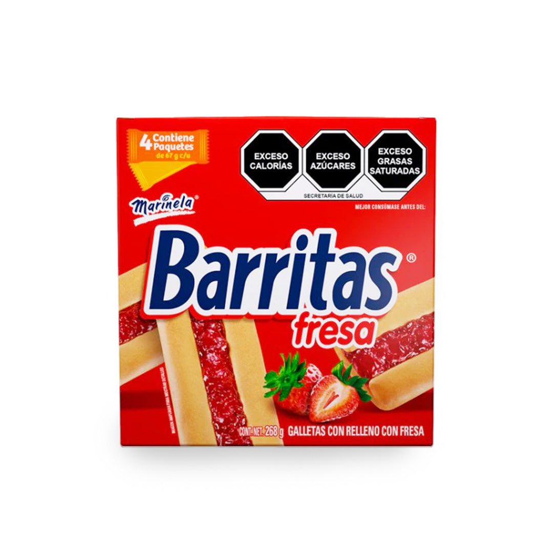 Galletas Marinela Barritas Fresa 268 Gr