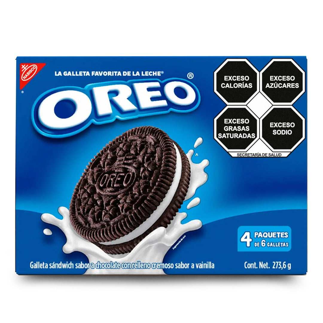 Galletas Nabisco Oreo 252 Gr 4 Pz