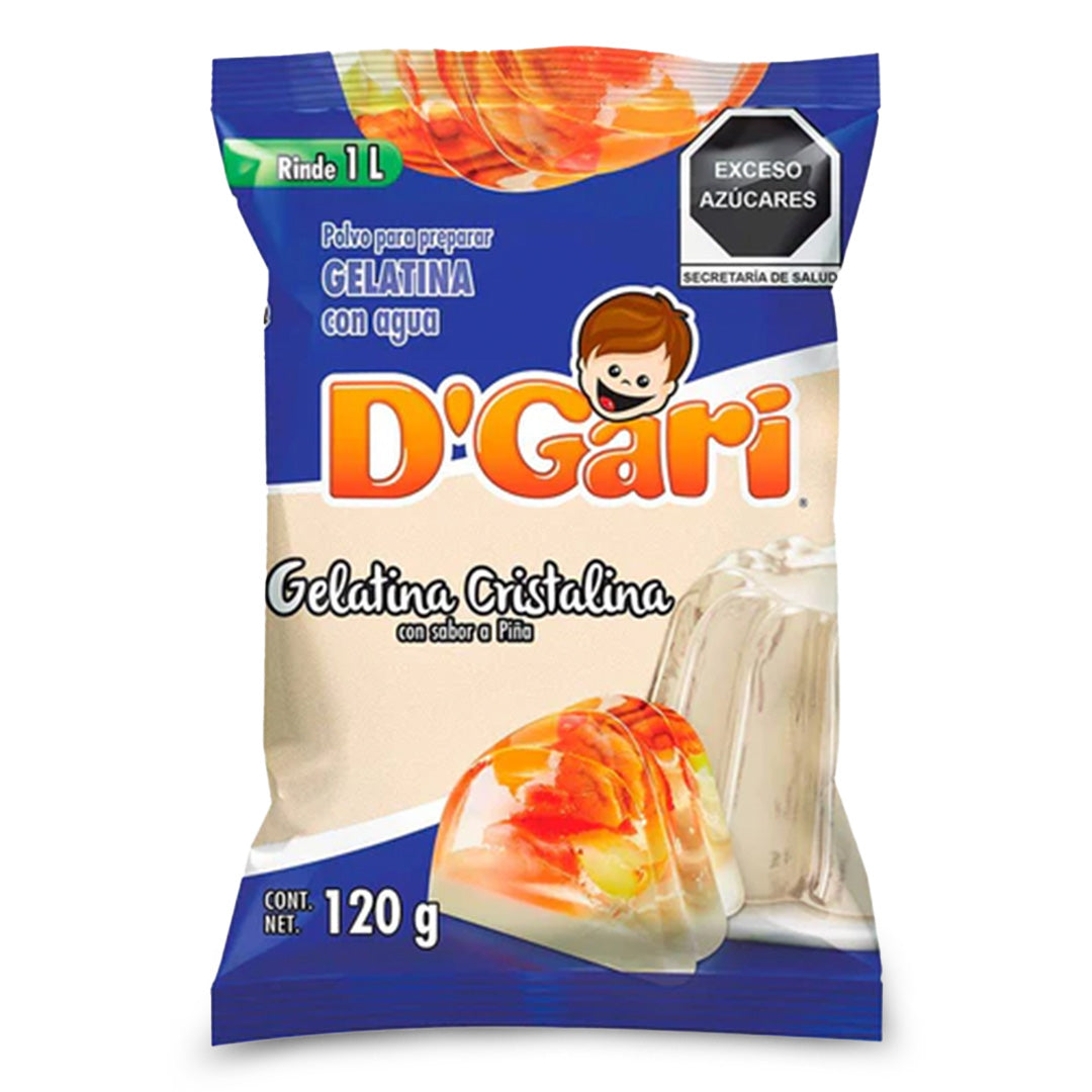 Gelatinas Gari Agua Cristalina 120G