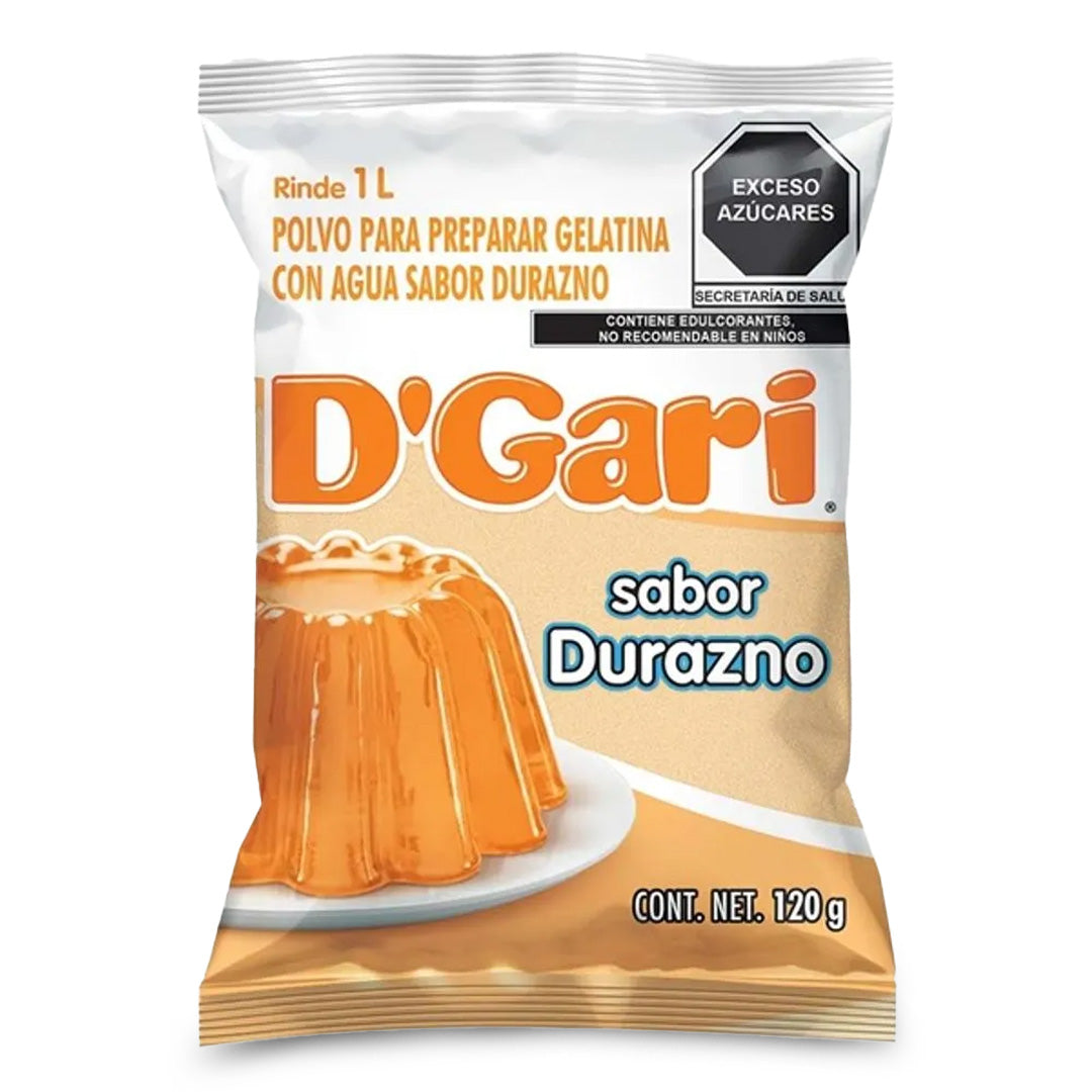 Gelatinas Gari Agua Durazno 120 Gr