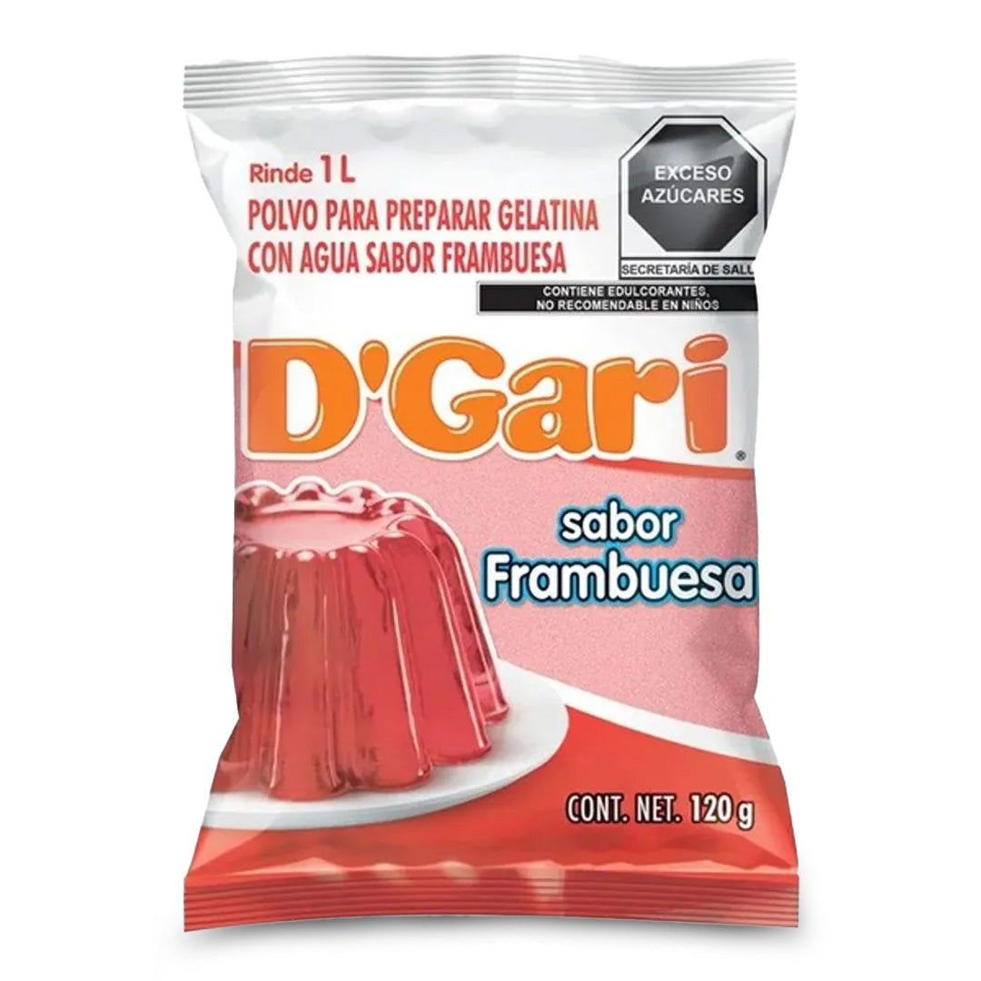 Gelatinas Gari Agua Frambuesa 120Gr