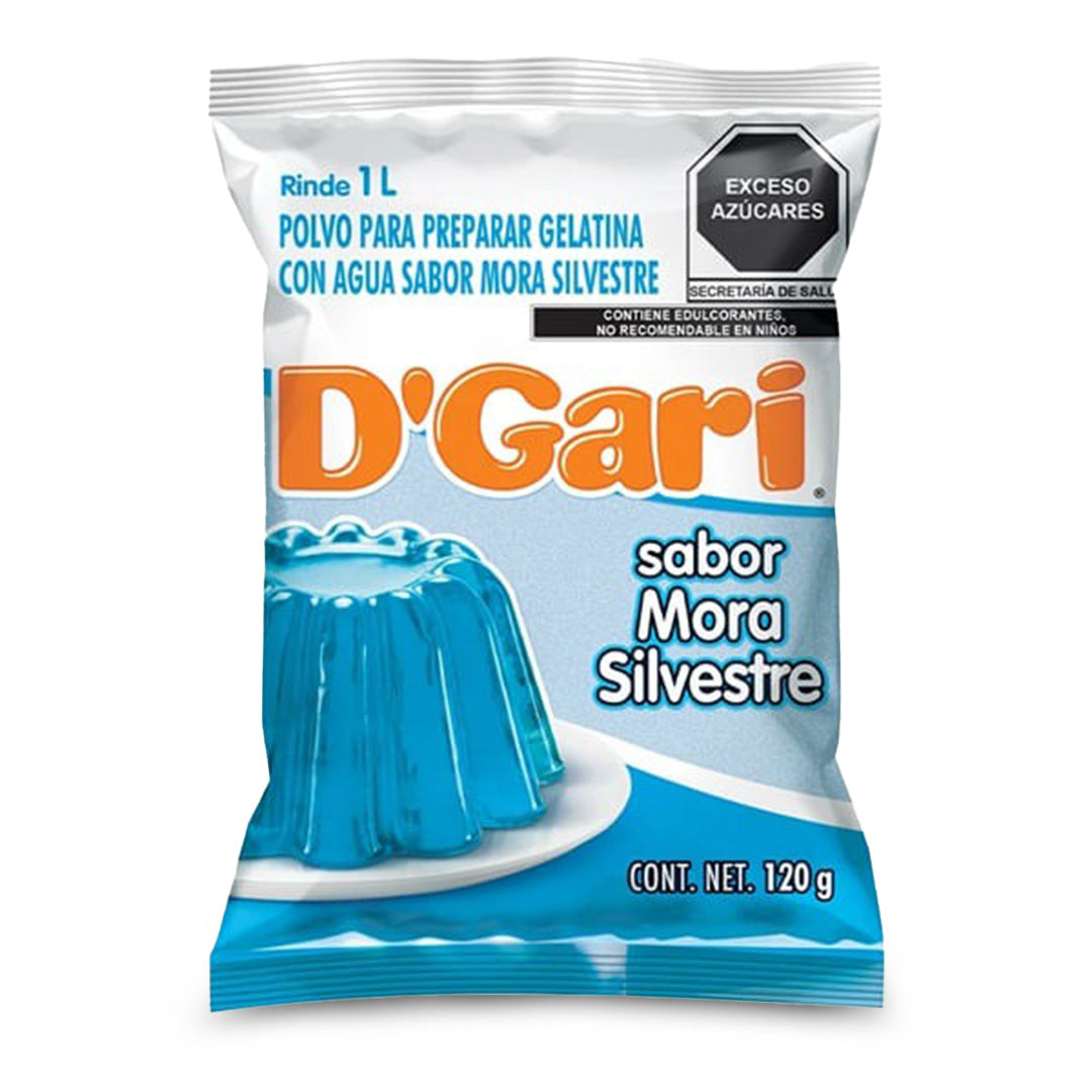 Gelatinas Gari Agua Mora Silvestre 120 G