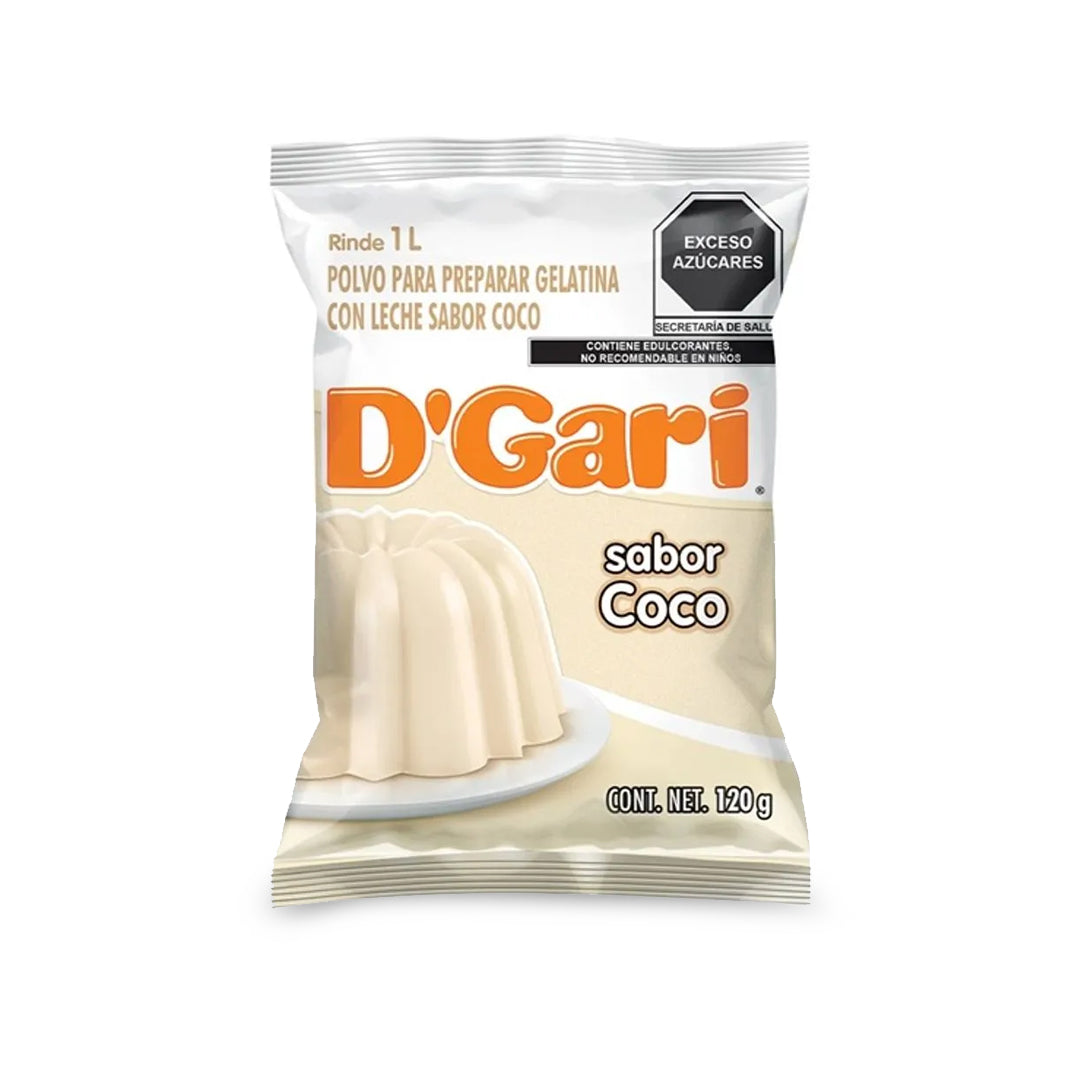 Gelatinas Gari Leche Coco 120Gr