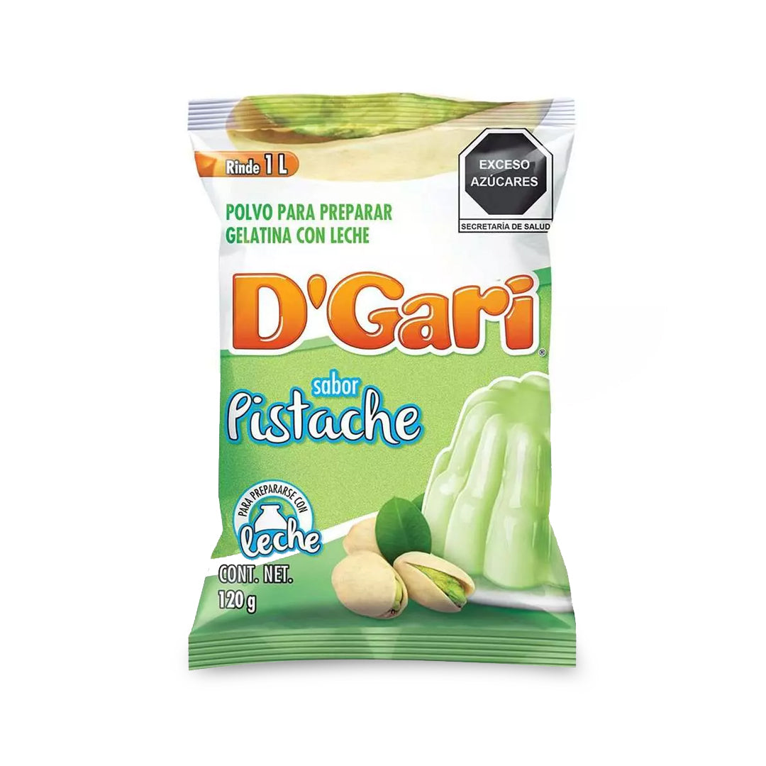 Gelatinas Gari Leche Pistache 120G