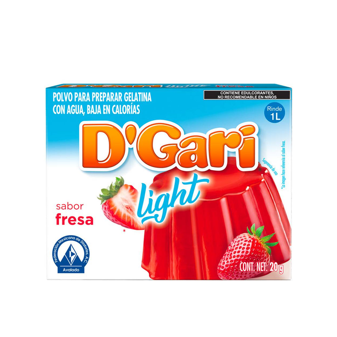 Gelatinas Gari Ligth Fresa 20 Gr