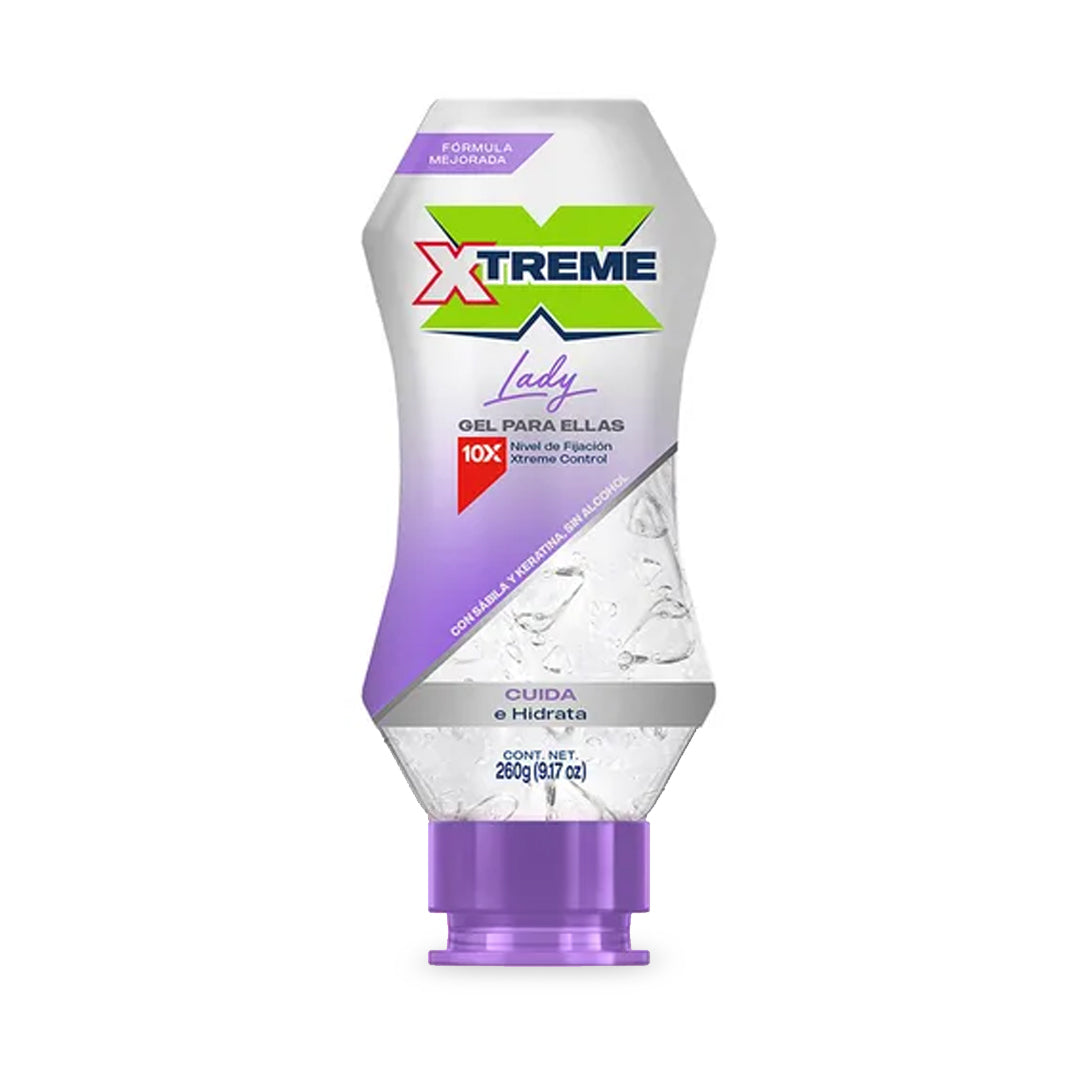 Gel Para Pelo Xtreme Lady Sabila Y Keratina 260 Gr