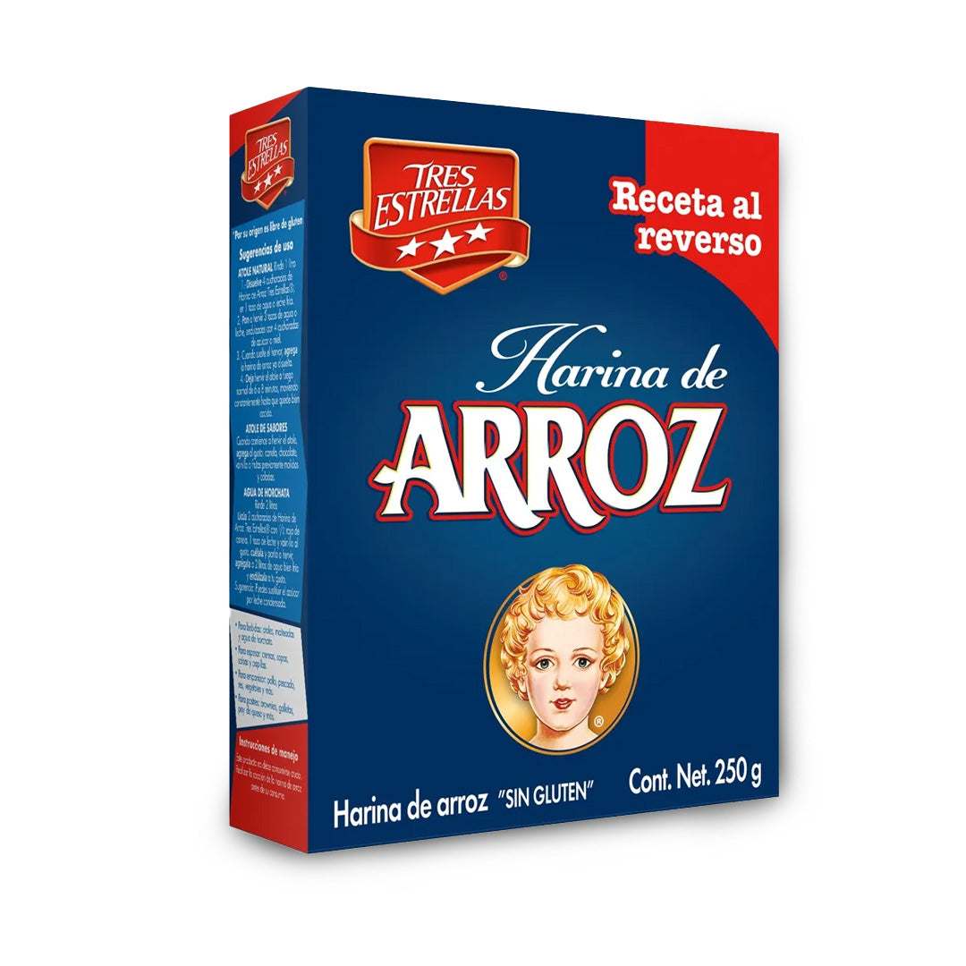 Harina De Arroz Tres Estrellas 250 Gr