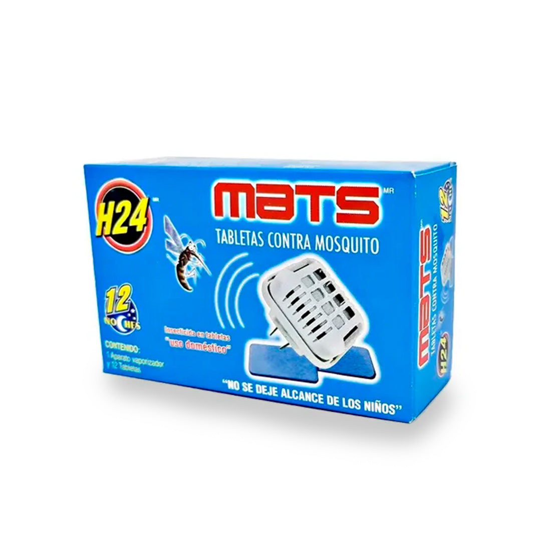 Insecticidas H-24 Mats Tabletas 12 Pz + Aparato