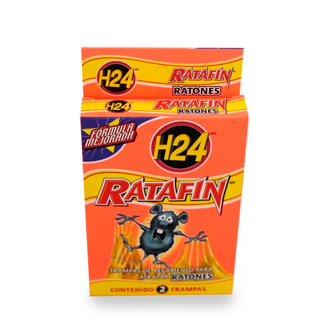 Insecticida H24 Ratafin Trampa P/Raton 2Pz