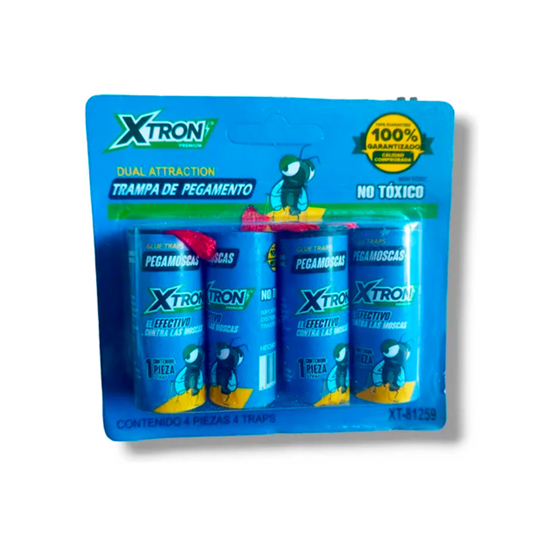 Insecticida Xtron Tira Pegamoscas 4 Pz
