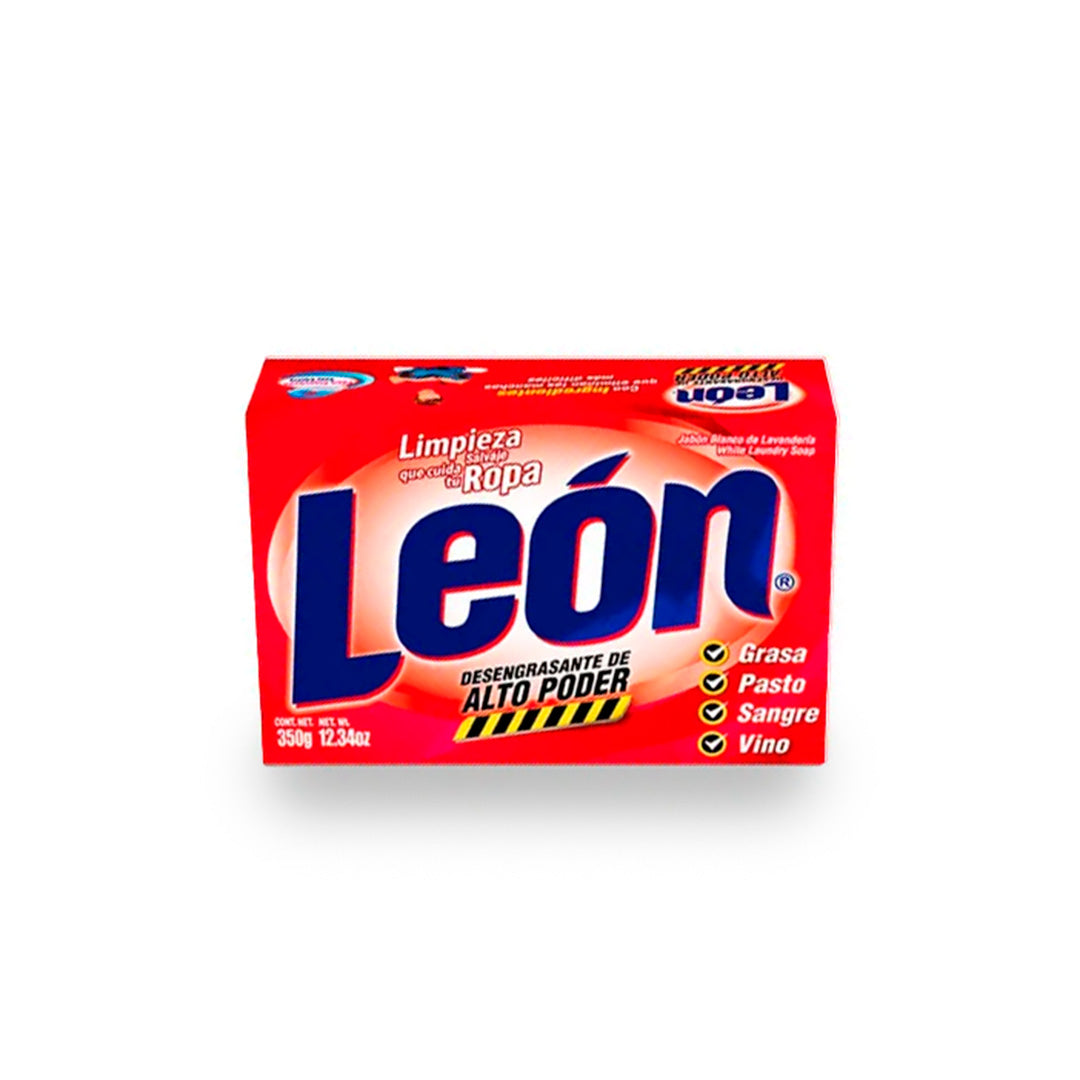 Jabon Lavanderia Leon Alto Poder 350 Gr