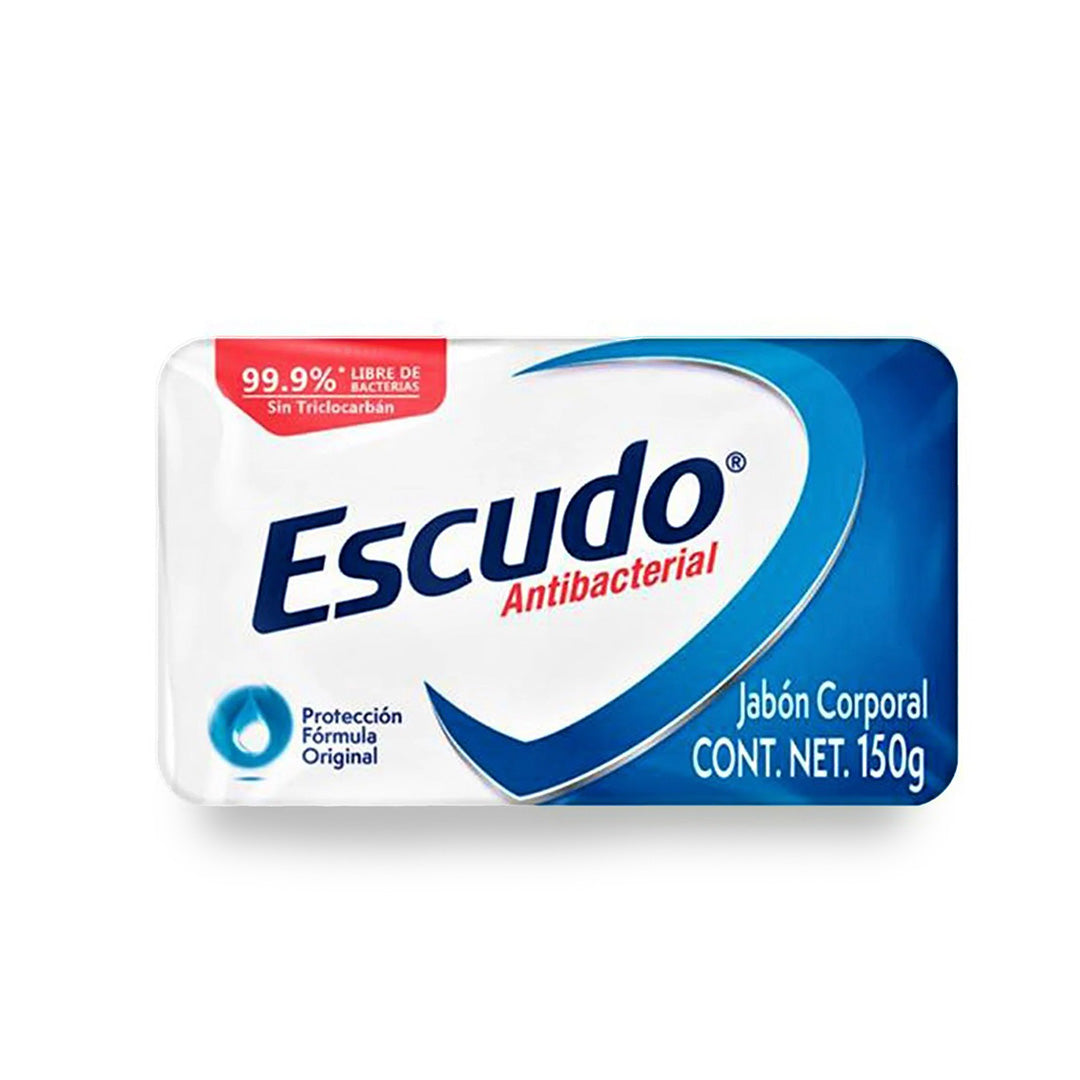 Jabon De Baño Escudo Antibacterial Azul 150 Gr