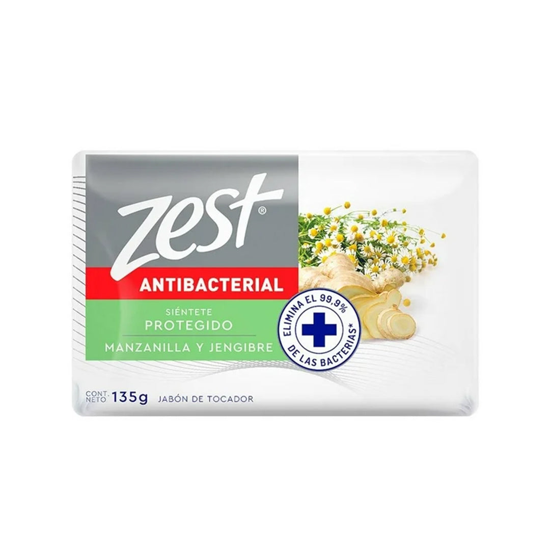 Jabon De Baño Zest Manzanilla Y Jengibre 135 Gr