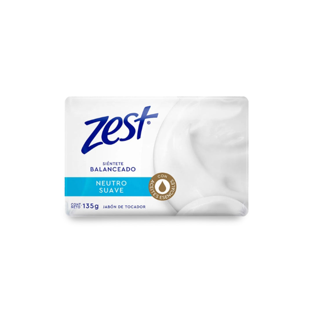 Jabon De Baño Zest Neutro Suave 135 Gr