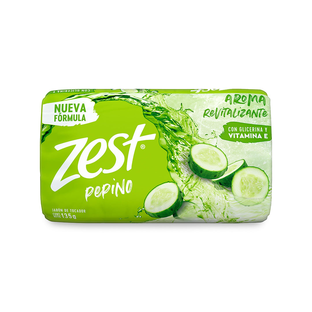 Jabon De Baño Zest Pepino & Sabila 135 Gr