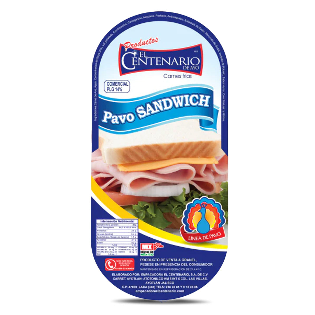 Jamon Pavo Sandwich Cent. Kg (5.2)