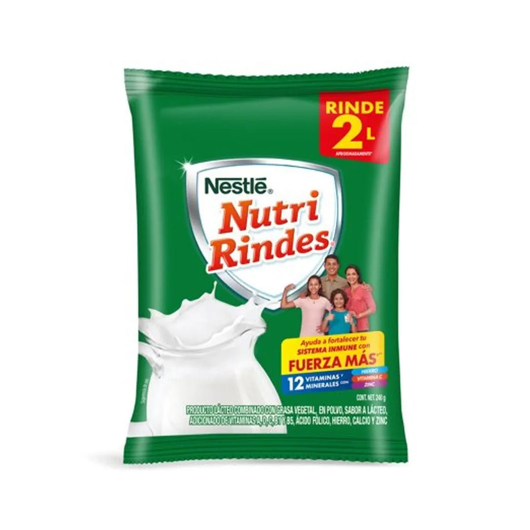 Leche En Polvo Nutri Rinde Bolsa 240 Gr