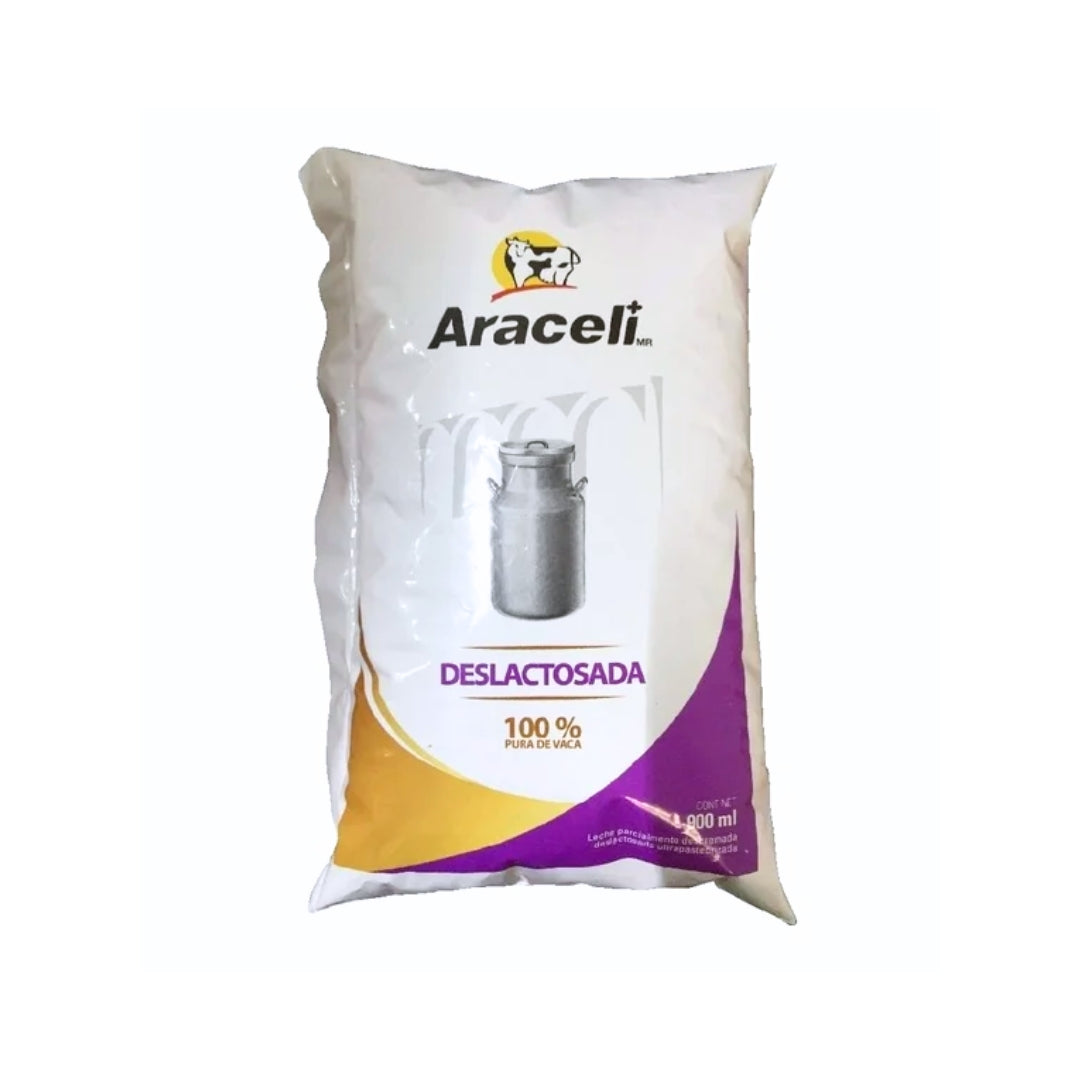 Leche Tetra Araceli Bolsa Deslactosada 1 Lt