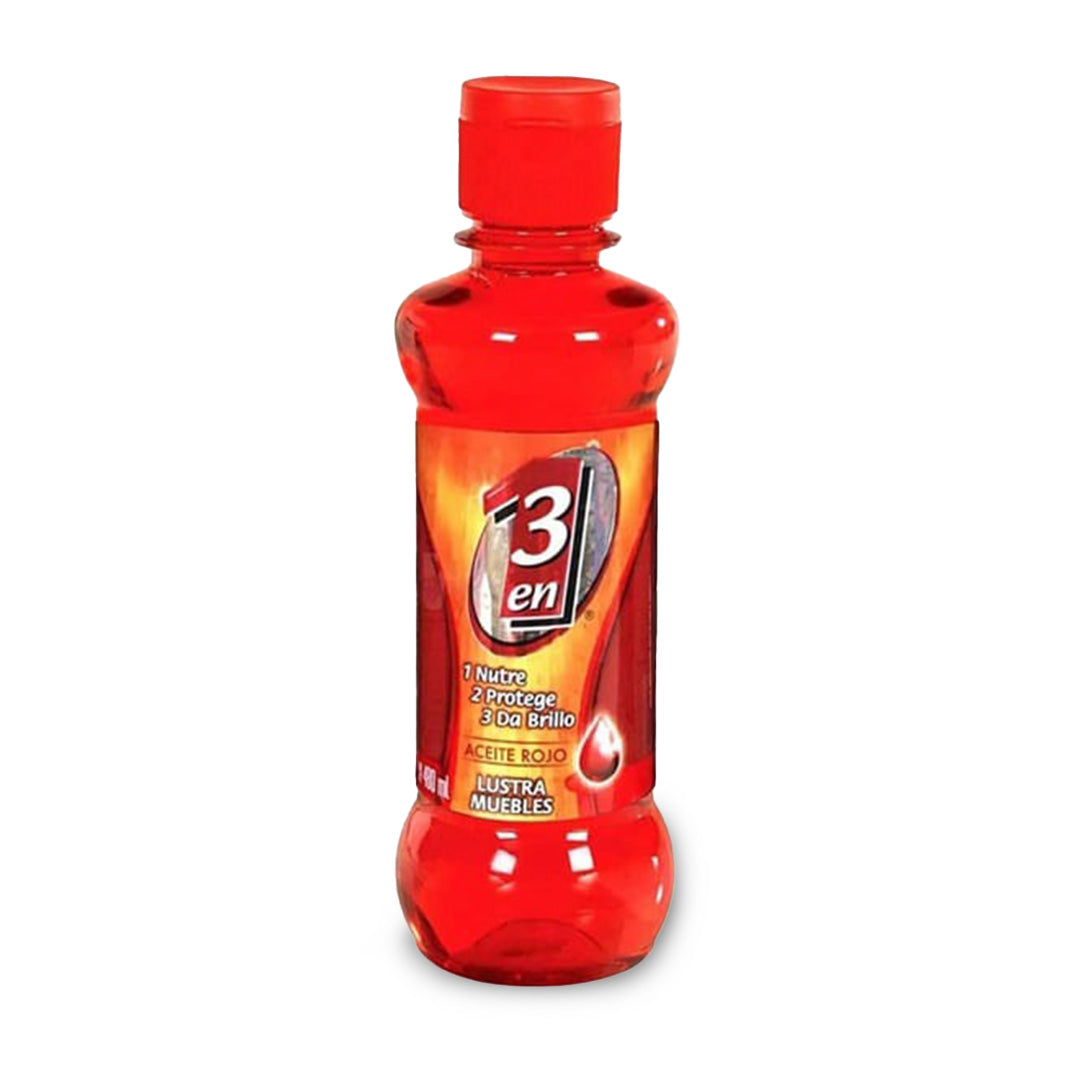 Limpiador De Muebles 3En1 Aceite Rojo 480 Ml