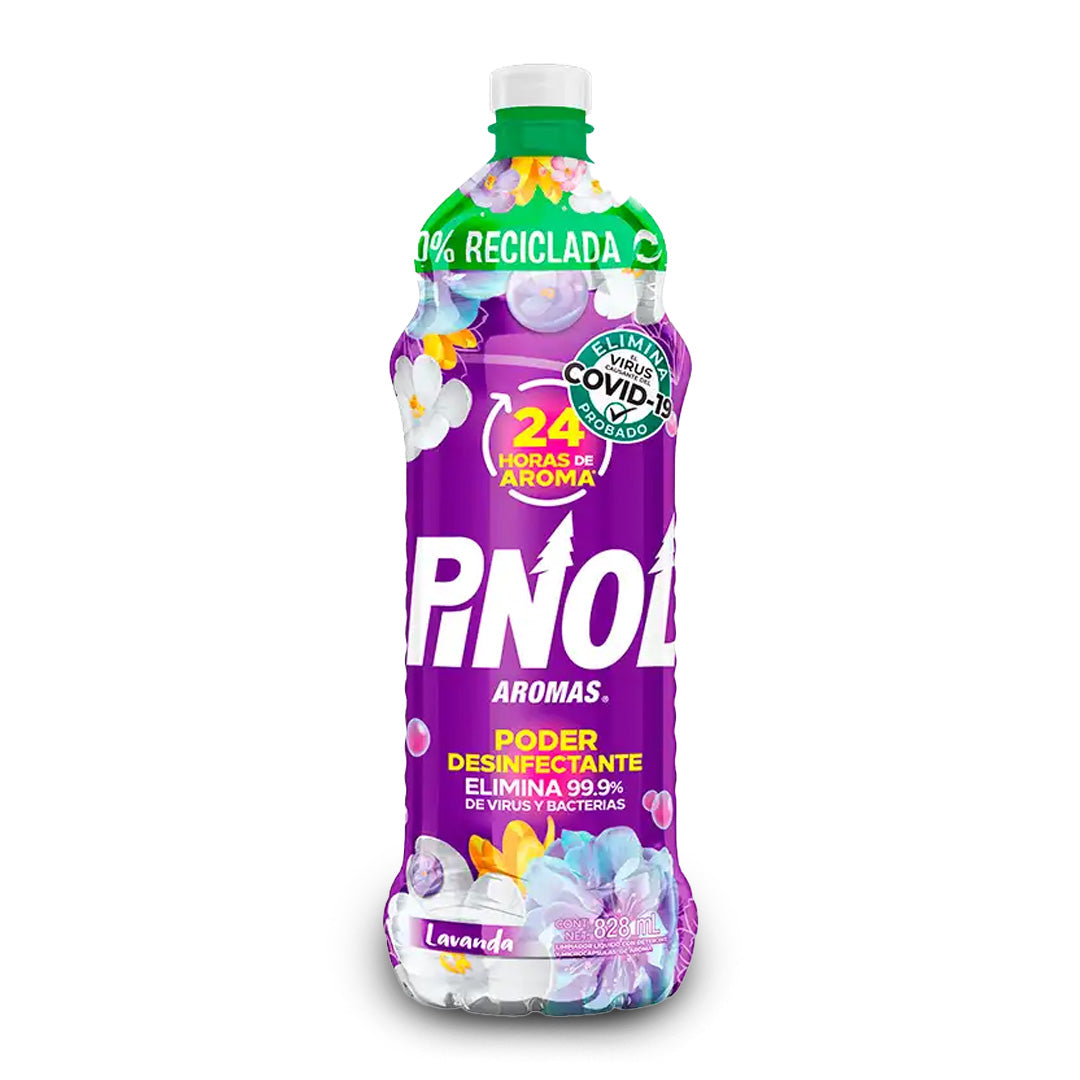 Limpiador De Piso Pinol Trapeado Diario Lavanda 828 Ml