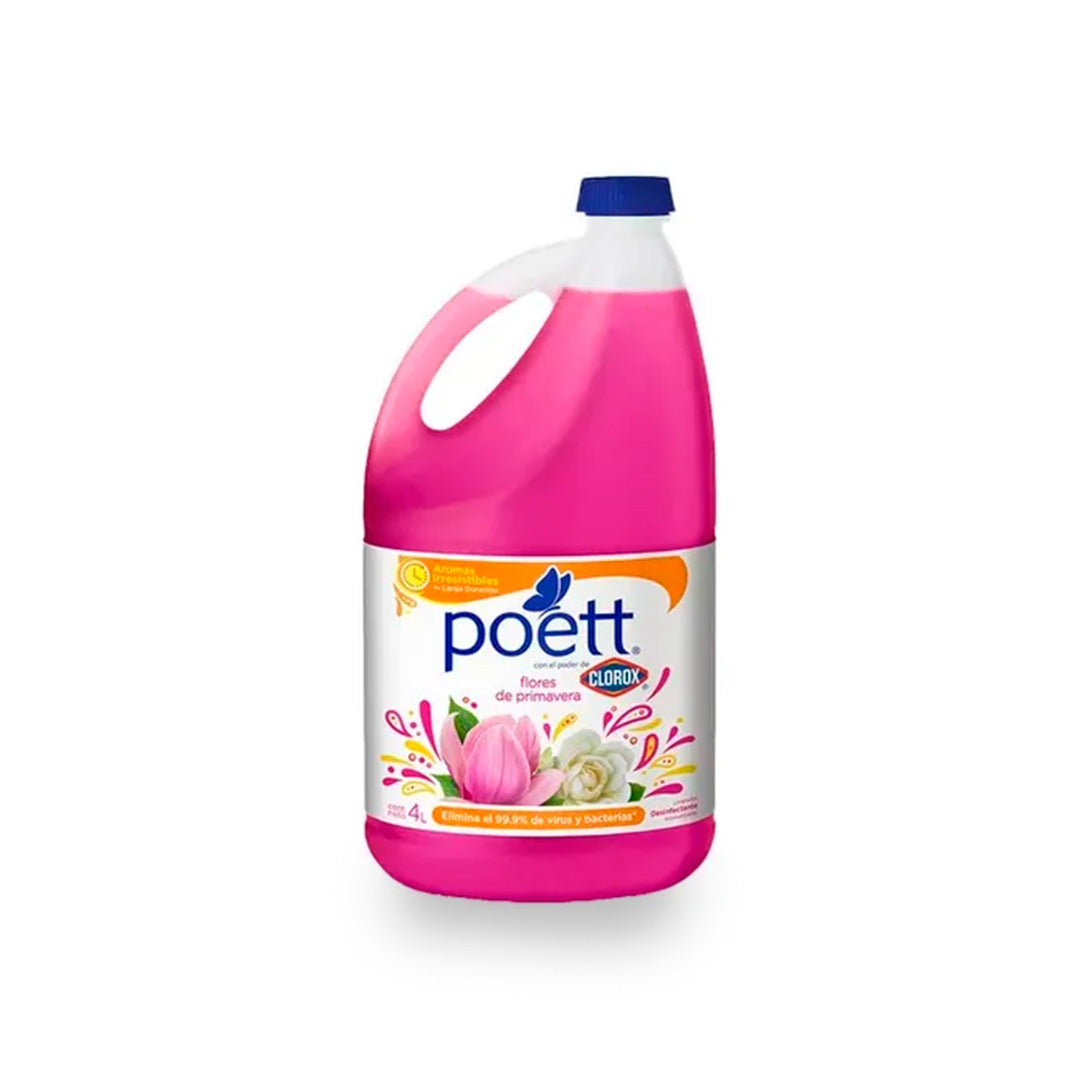 Limpiador De Piso Poett Primaveral 4 Lt