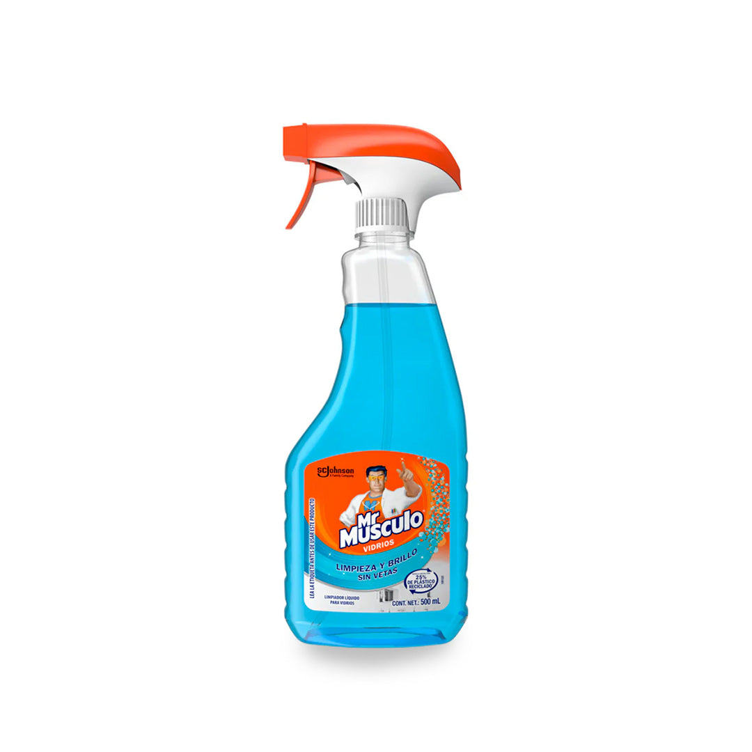Limpiador De Vidrios Mr Musculo Vidrios 500 Ml