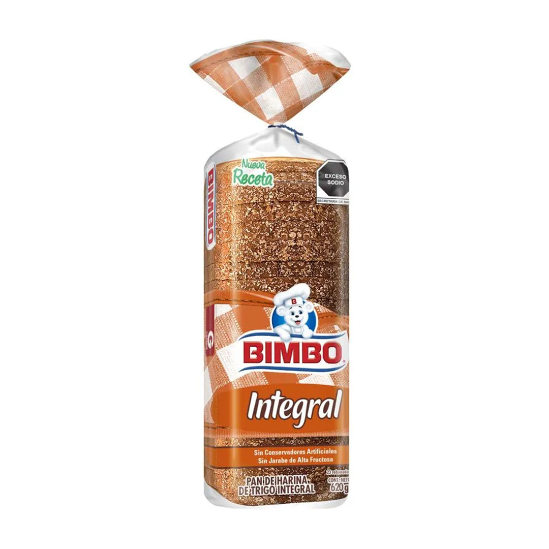 Pan Bimbo Integral 620 Gr