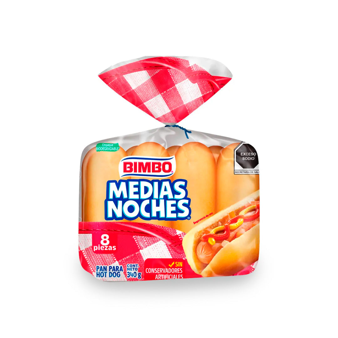 Pan Bimbo Medias Noches 340 Gr.