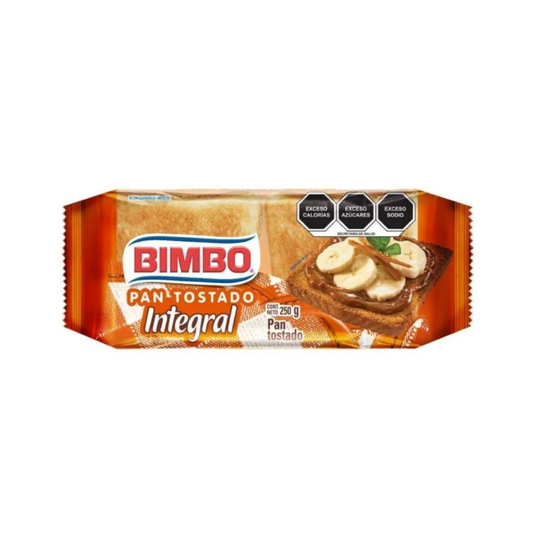 Pan Bimbo Pan Tostado Integral 250 G