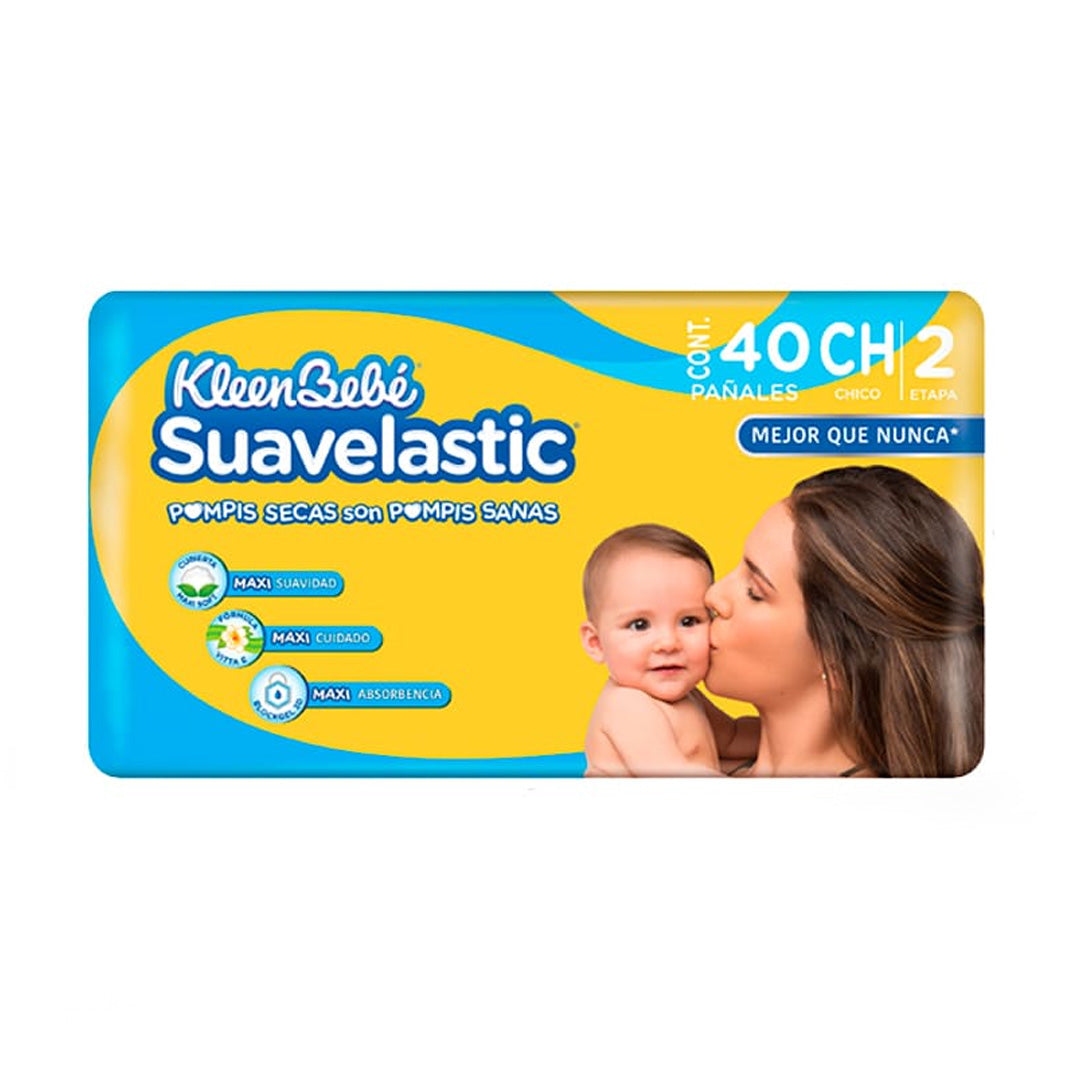 Pañal Suavelastic Max Chico 38 Pz