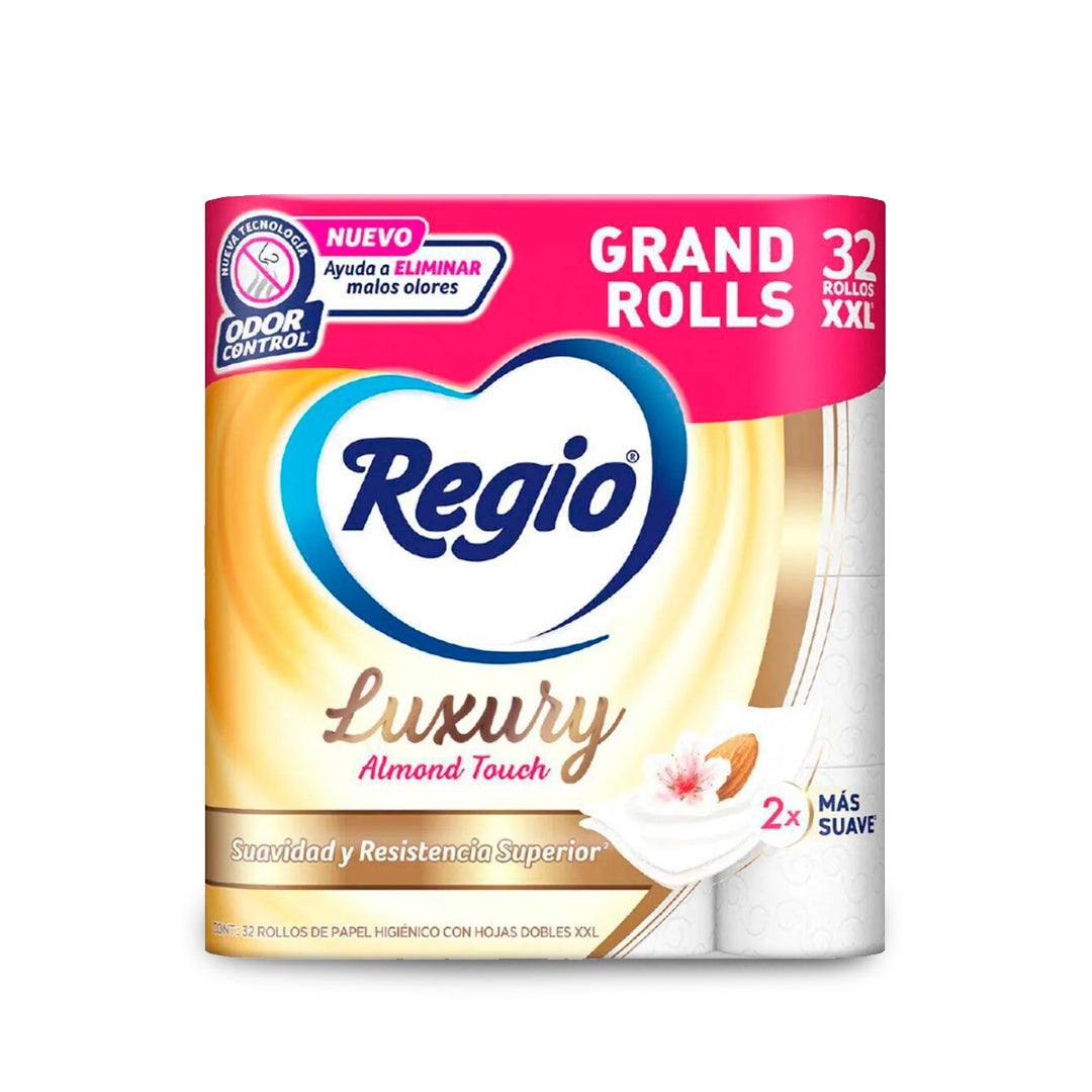 Papel Higienico Regio Almond Touch 205 Hjs 32 Pz
